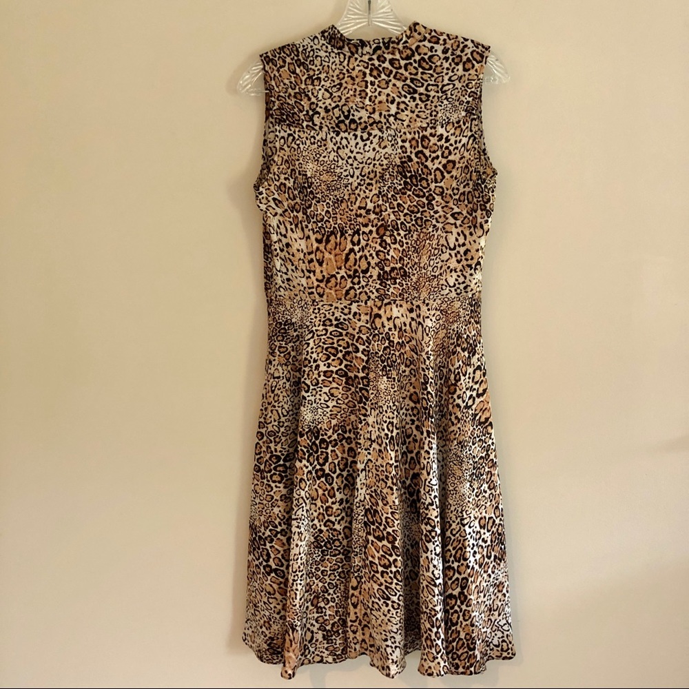 Nanette Lepore Sleeveless Leopard Midi Dress - Picture 2 of 8